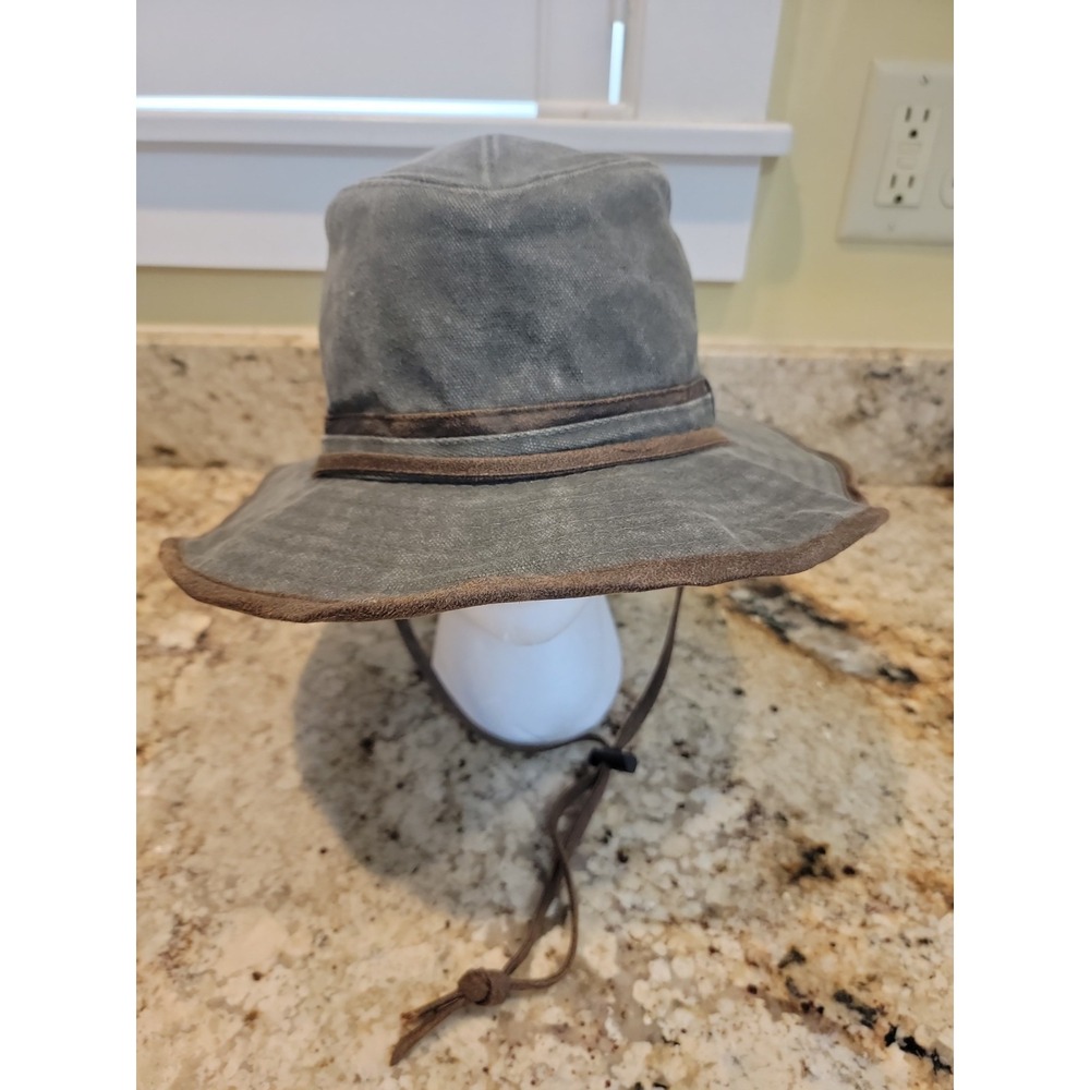 Vintage Dorfman Pacific Co DPC Hat Bucket Cotton Canvas Military Green. Medium